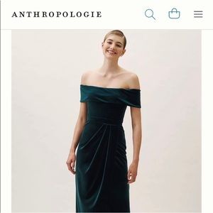 BHLDN Jenny Yoo Edison Velvet dress